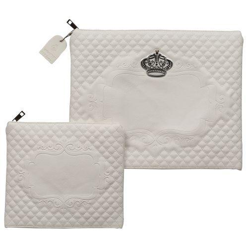 Faux Leather Like Talit - Tefilin Set 36*29 cm with Embroidery