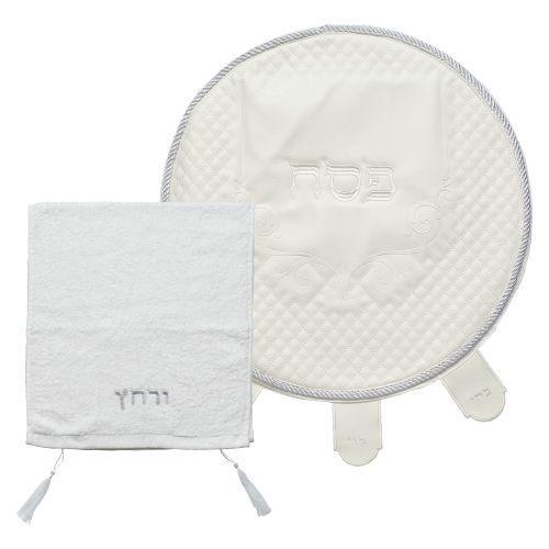 Leather Like 2 pcs Passover Set: Passover Cover with Towel 45 cm