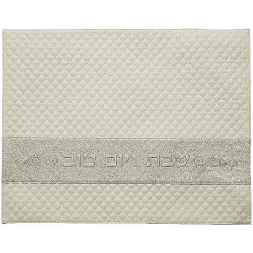 Faux Leather Challah Cover 42X52 cm with Embossed logo