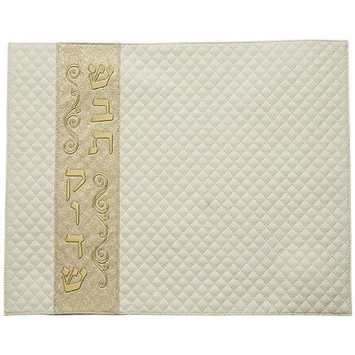 Faux Leather Challah Cover 42X52 cm with Embossed logo