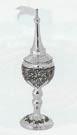 silver plated spice holder grape design