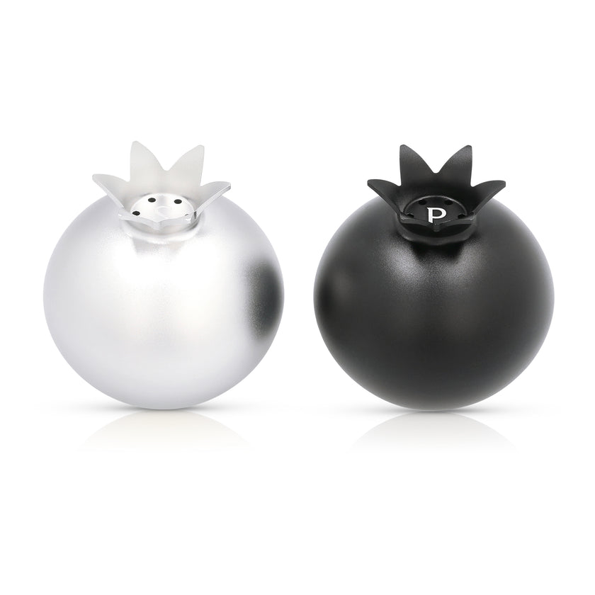Pomegranate Salt & Pepper Shakers - Fresh Black