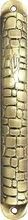 Pewter Mezuzah Cases 12cm Stone Wall Design-- Brass