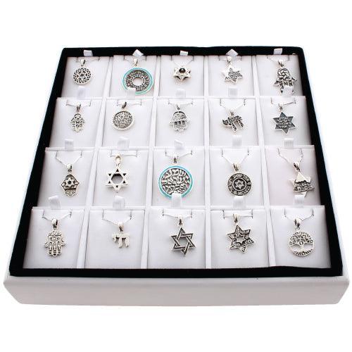 Full Display- 20 Elegant Pendants With Chains