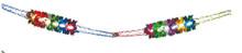 4" 42 Section Multi Colored Garland - Pack of 12