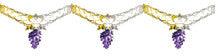 9" 6 Section Grape Garland - Pack of 12
