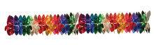 6" 36 Section Multi Colored Garland - Pack of 12