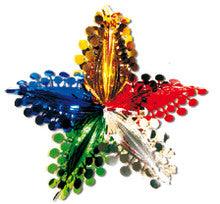 5 Section Multi Colored Star - Pack of 12 - 24"