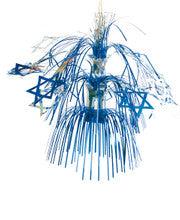 Blue and Silver Magen David Lantern - Pack of 12 - 16"