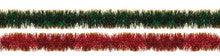 4" 12' Long Tinsel, Assorted Colors - Pack of 12