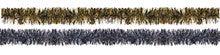 4" 12' Long Tinsel, Assorted Colors - Pack of 12