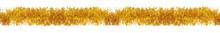 5" 12' Long Tinsel, Gold - Pack of 12