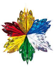 5 Section Multi Colored Star - Pack of 12 - 16"