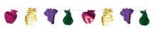 9ft long fruits garland - Pack of 12