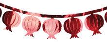 6" 7ft long pomegranates garland - Pack of 12