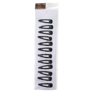 B STRONG KIPPAH CLIPS BLACK (12 PC