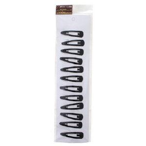 B STRONG KIPPAH CLIPS BLACK (12 PC