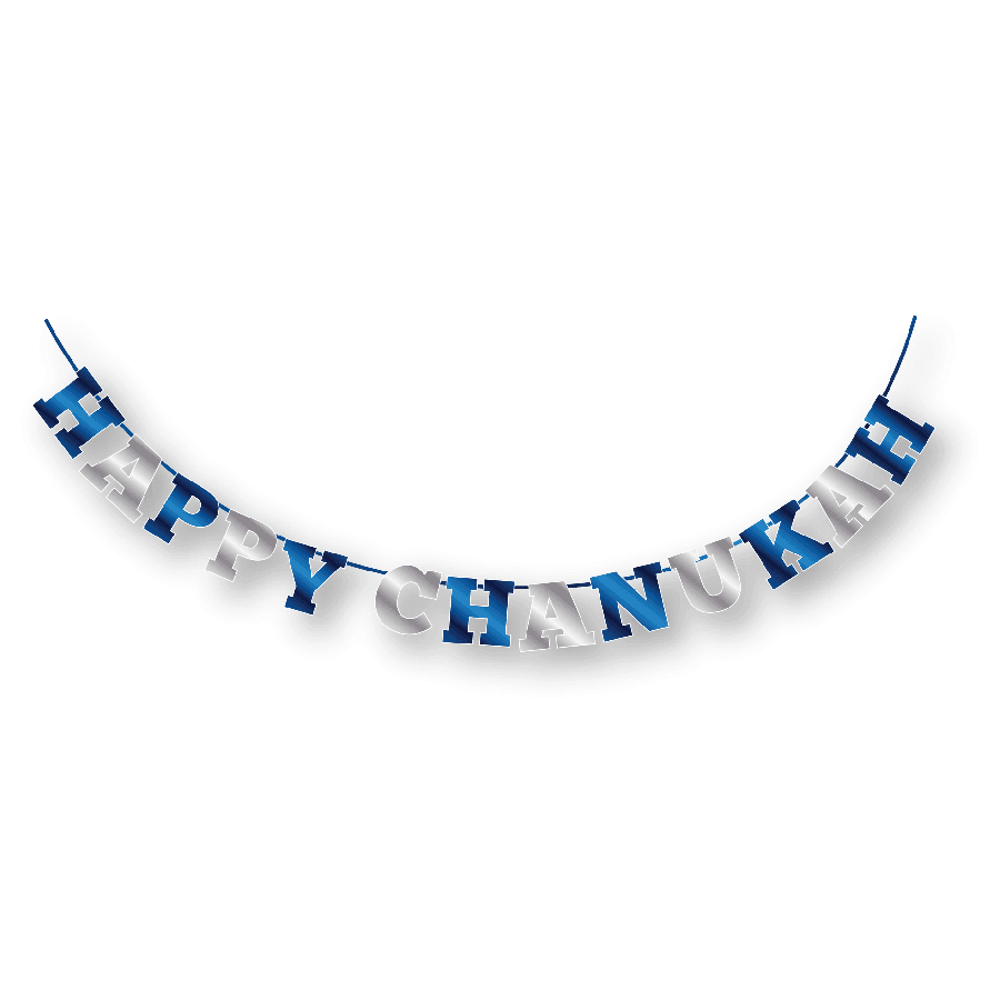 Happy Chanukah Foil Banner