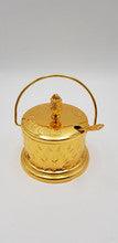 Gold Honey Dish w/Handle