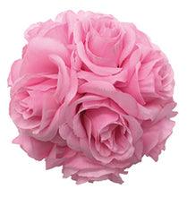4" Rose Ball, Multiple Colors - Pack of 12 Pink 9