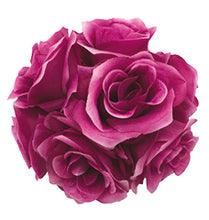 4" Rose Ball, Multiple Colors - Pack of 12 Purple