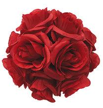4" Rose Ball, Multiple Colors - Pack of 12 Red
