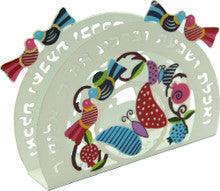 Laser Cut Napkin Holder Bird Design-Colored