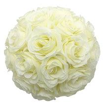 8" Rose Ball, Multiple Colors White