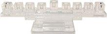 Crystal Cube Menorah on Stand--3.5" x 11"