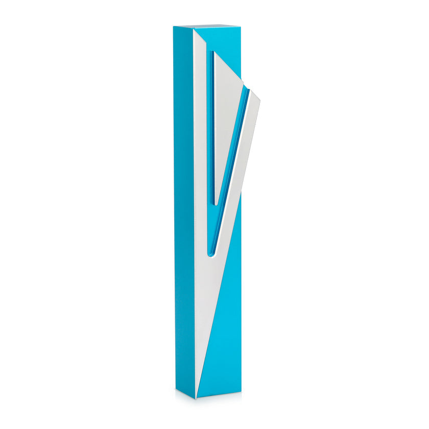 Mezuzah Case Capital Shin Turquoise