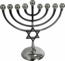 Classic Star Nickle Chanukah Menorah