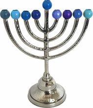 Classic Hammered & Anodized Chanukah Menorah