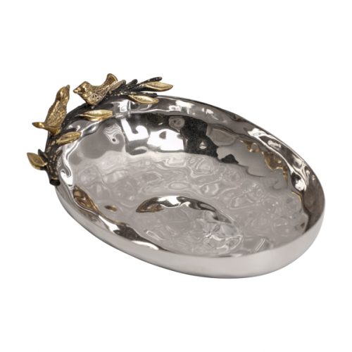 Emanuel Steel Bowl (Candy Dish) w/ Tree of Life Branch 5