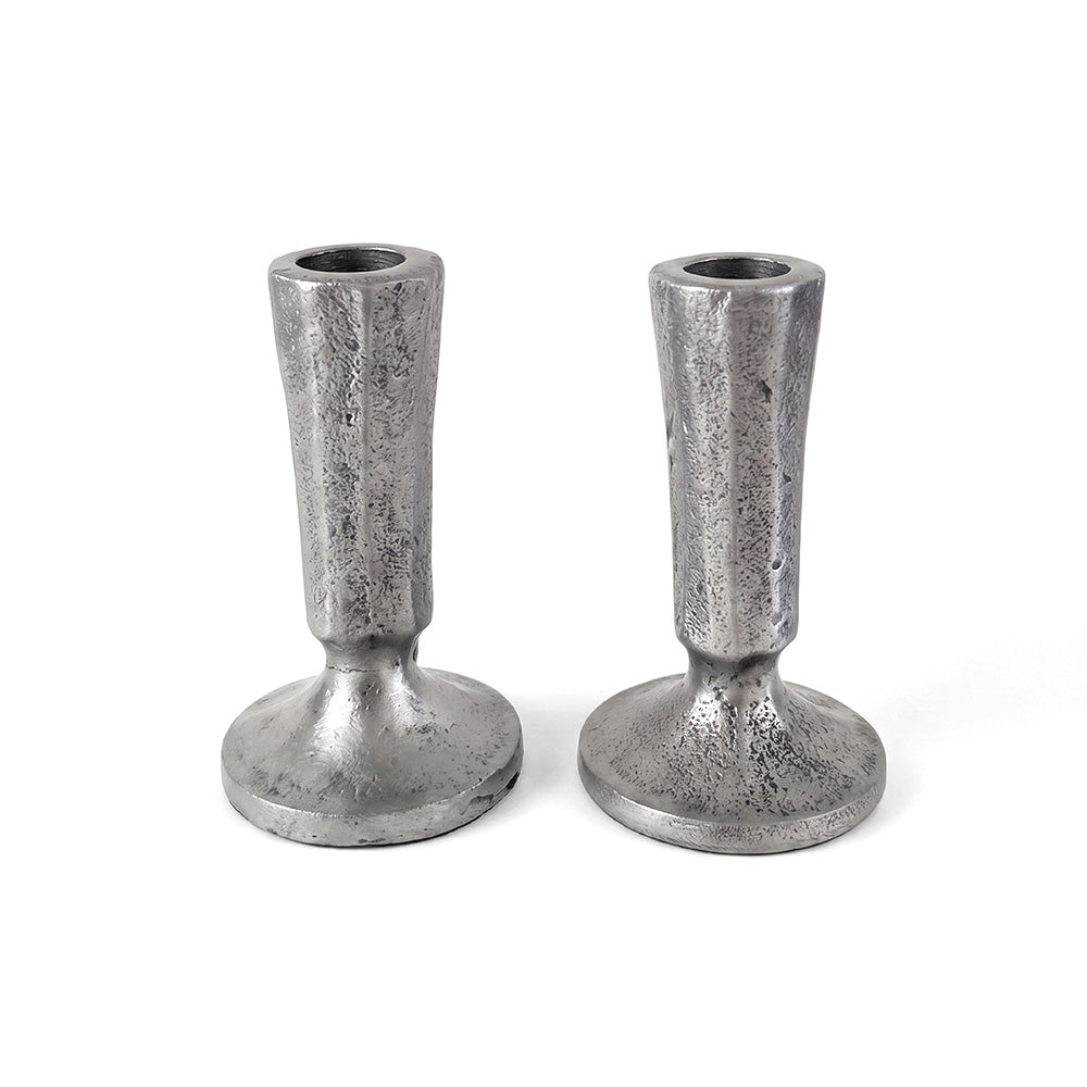 Handmade Candlesticks 4.3"-Antique Silver