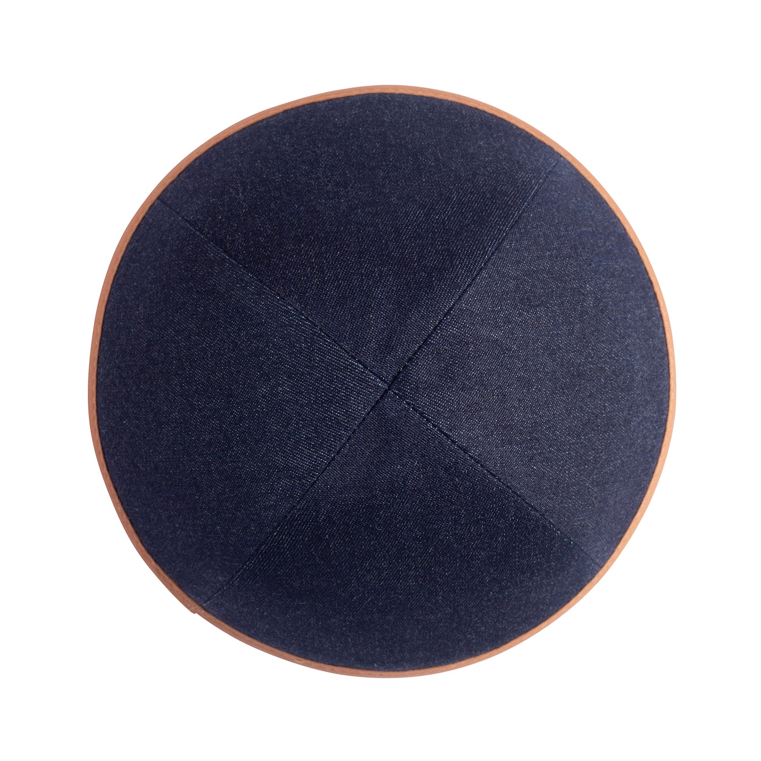IKIPPAH DARK DENIM COLORS W/ COLORED RIM YARMULKE