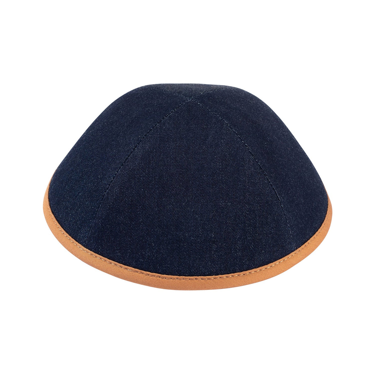 IKIPPAH DARK DENIM COLORS W/ COLORED RIM YARMULKE