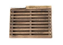 Hardwood Challa Board W/ Crumb Catcher & Knife