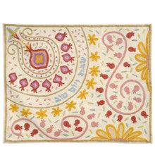Bright Pomegranates Hand-Embroidered Challa Cover