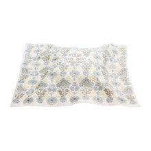 Emanuel Full Embroidered Challah Cover Carpet-Silver/Gold