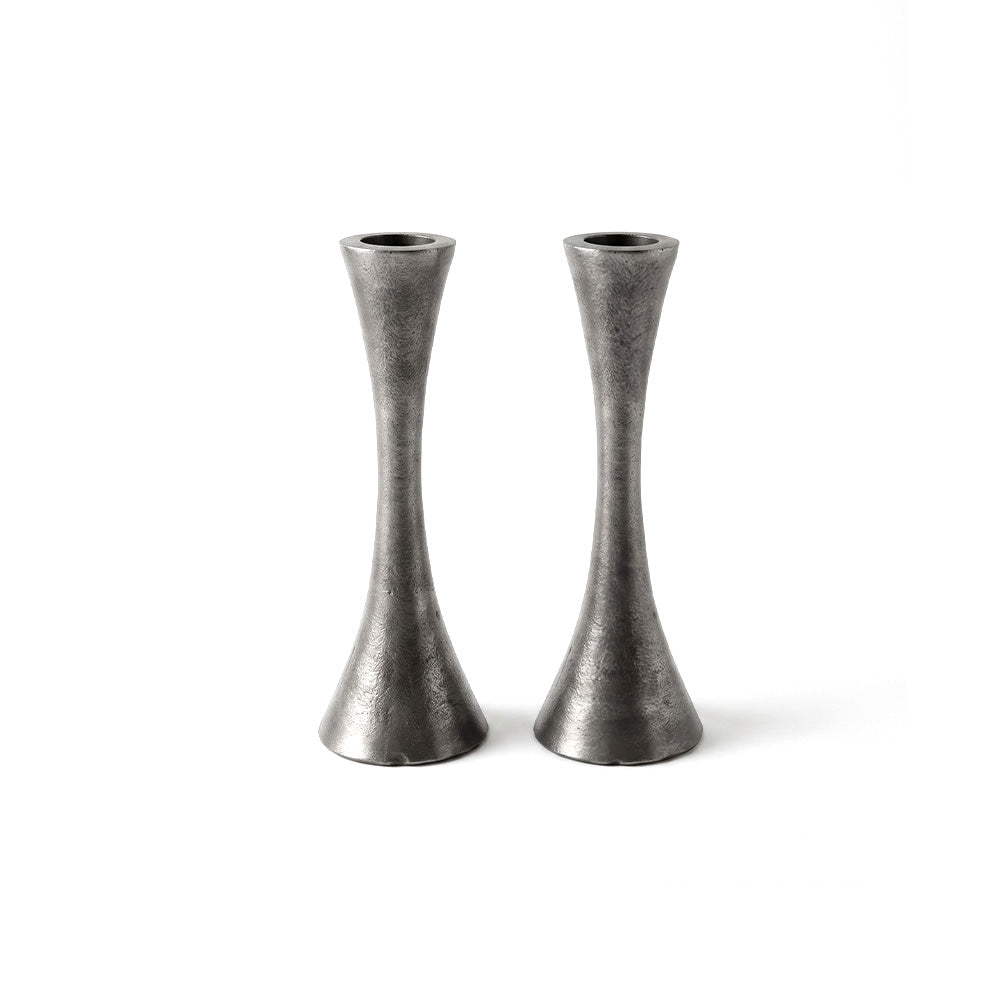 Handmade Candlesticks 4.7"-Antique Silver