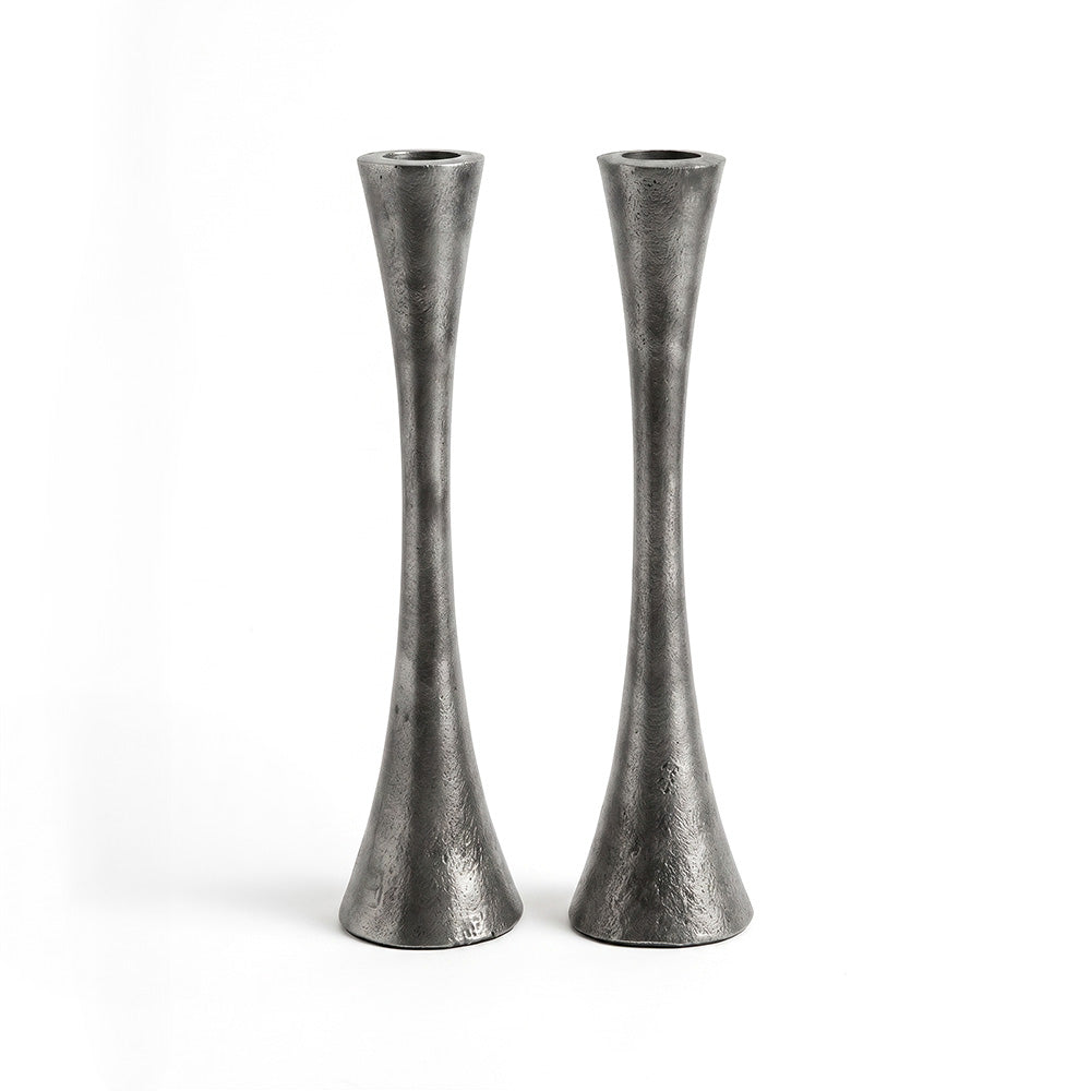 Handmade Candlesticks 8.3"-Antique Silver