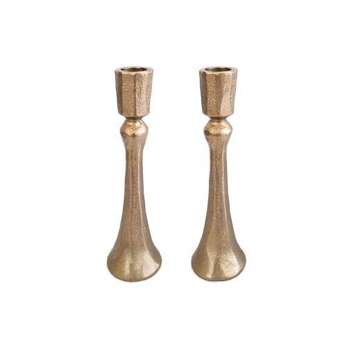 Handmade Brass Candlesticks - Special Shape 15 cm 6"