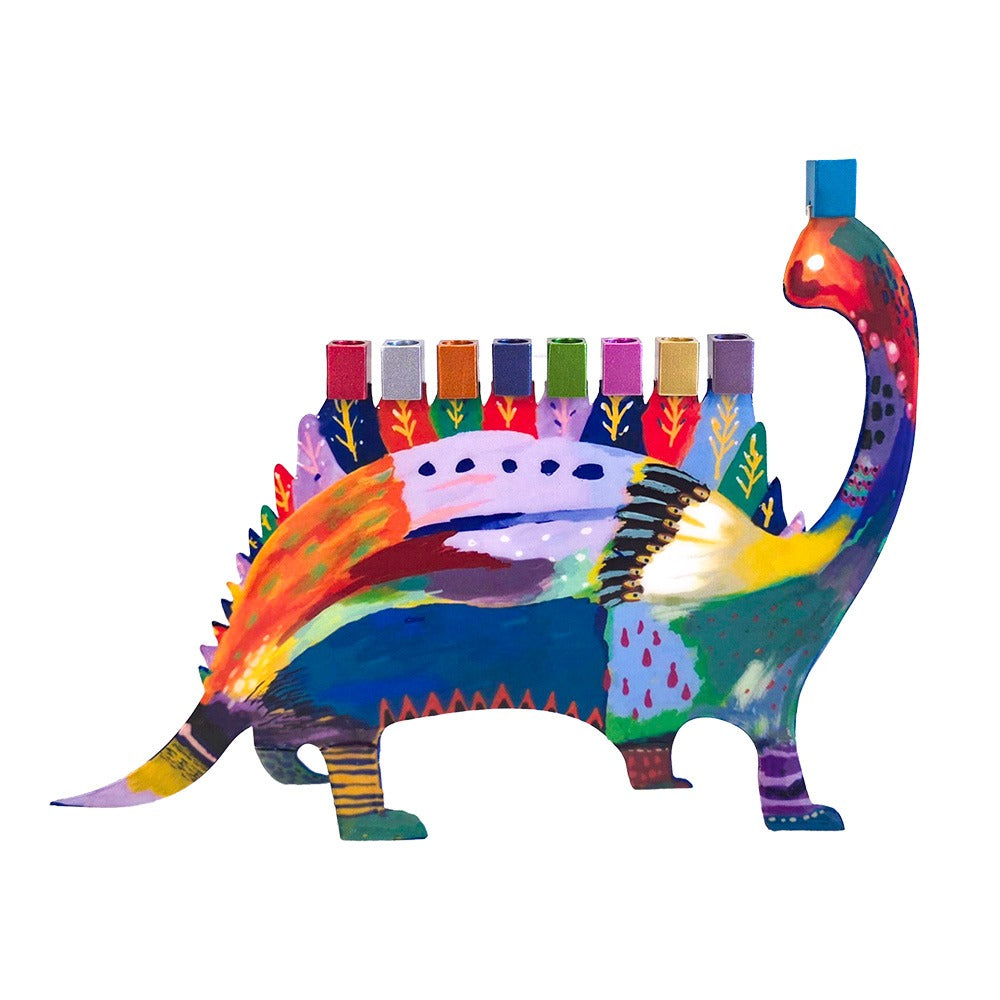 Hanukkah Menorah - Dinosaur
