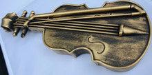 Plastic Violin Decoration Silver