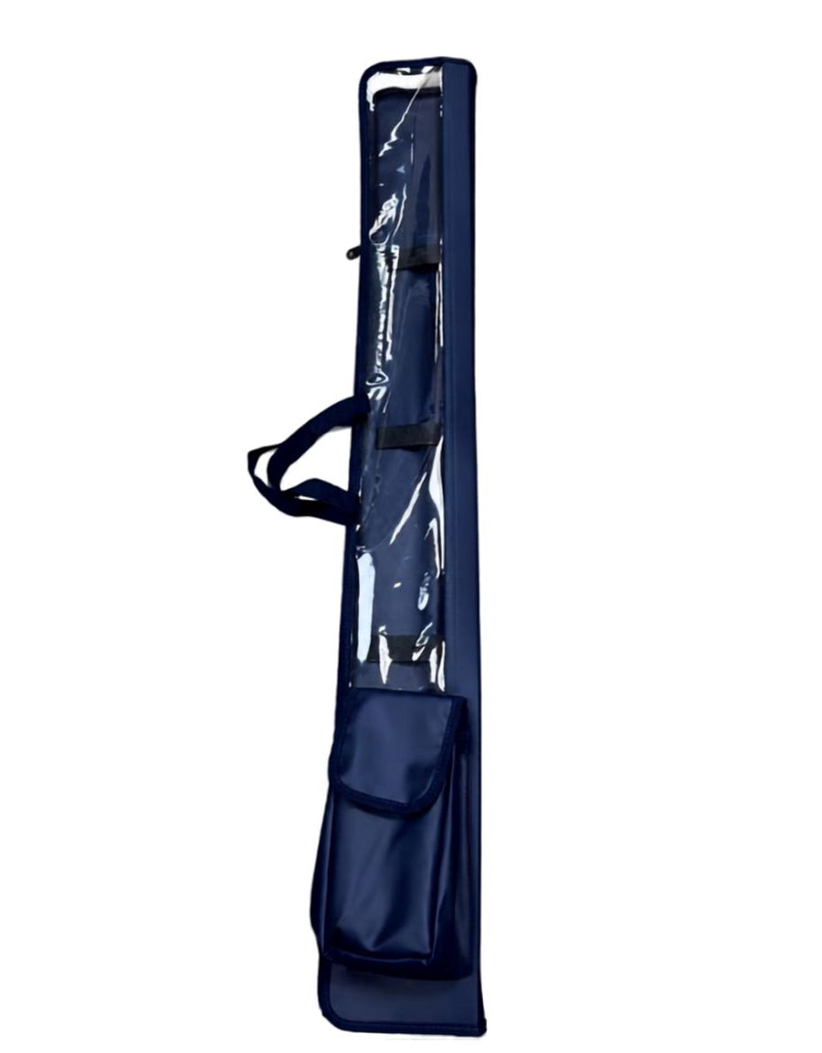 Leatherette Lulav Holder with Shoulder Strap and Esrog Pouch 47" Navy Blue