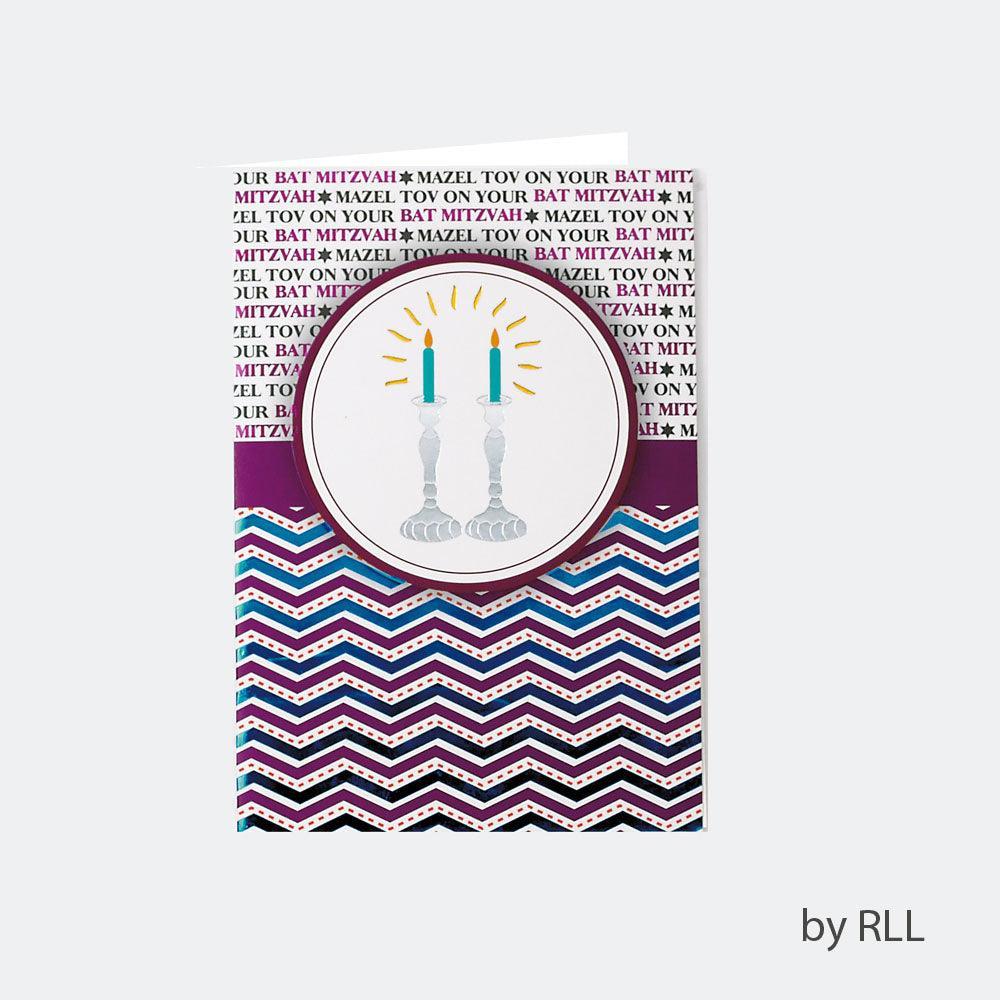 BAT MITZVAH COUNTER CARD, 5"x7", FOIL ACCENTS