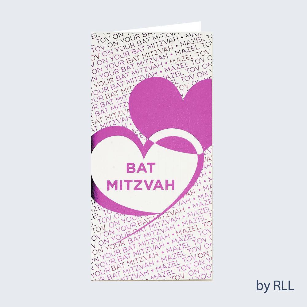 BAT MITZVAH COUNTER CARD, 3.5"x7", FOIL ACCENTS