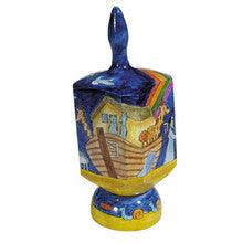 Emanuel Painted Extra Large Dreidel With Stand