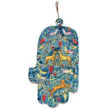 Emanuel Large Wood Painted Hamsa Oriental