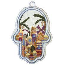 Emanuel Embroidered Hamsa Small 3"X5"